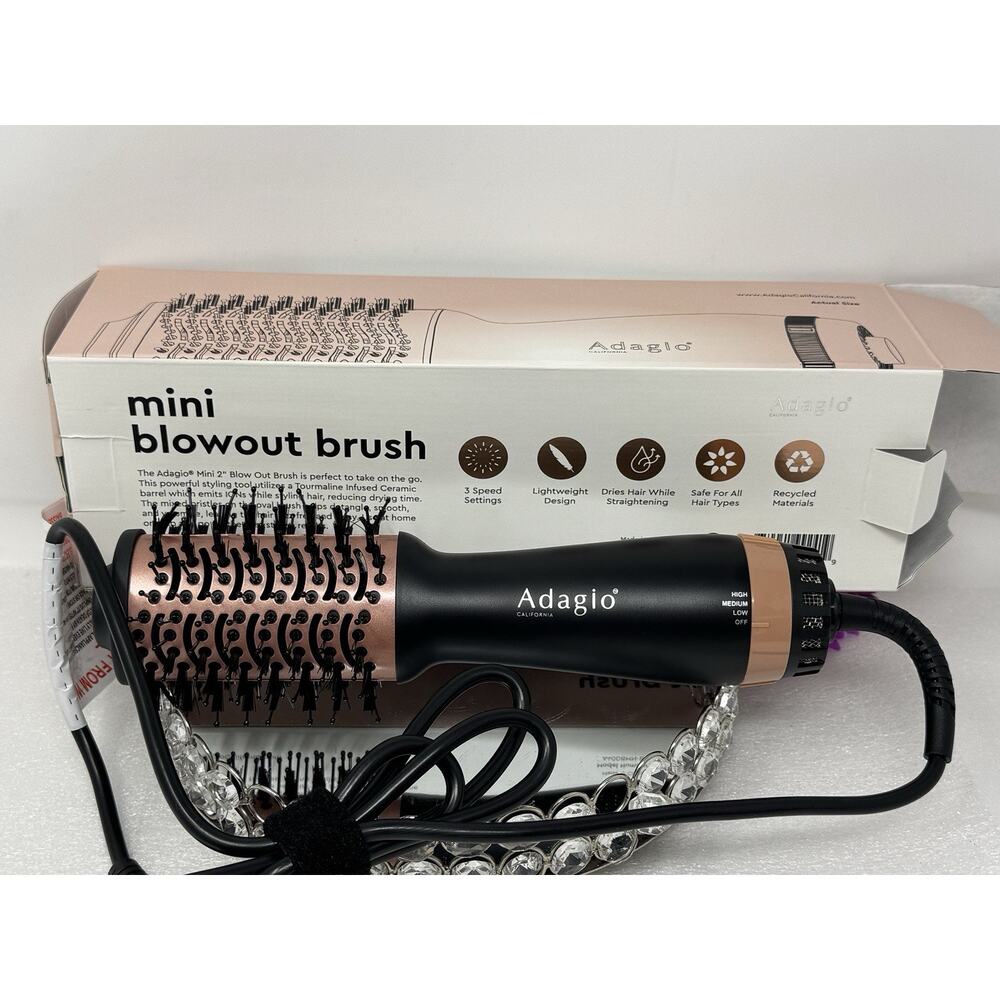 Adagio 2" Professional Blowout Brush by Adagio - Rose Gold